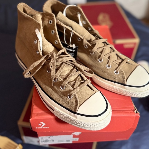 Converse Other - Converse Men's Tan High-Top Sneakers